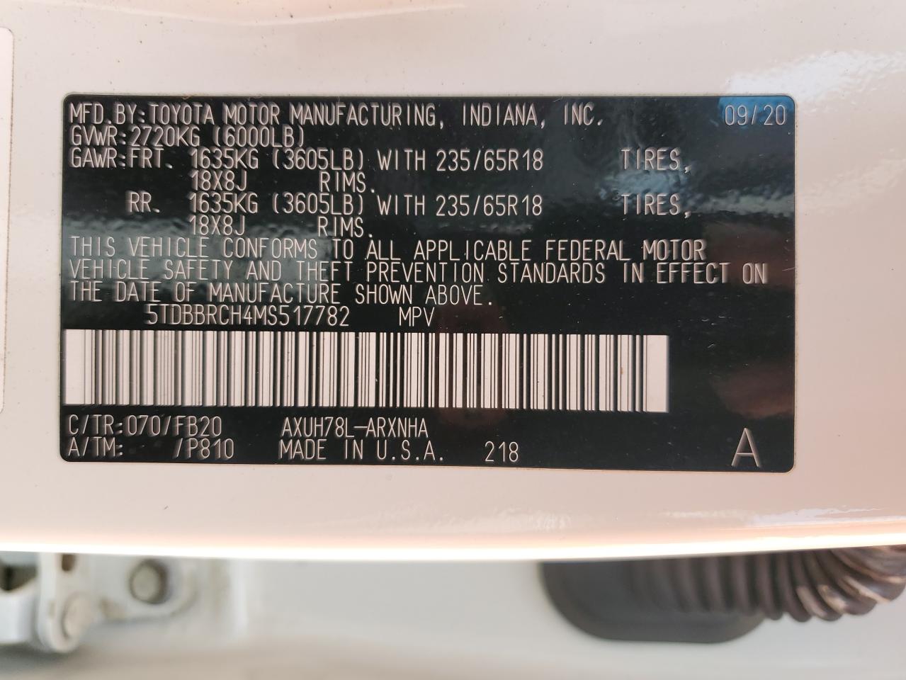 Toyota Highlander Hybrid Le Image 2