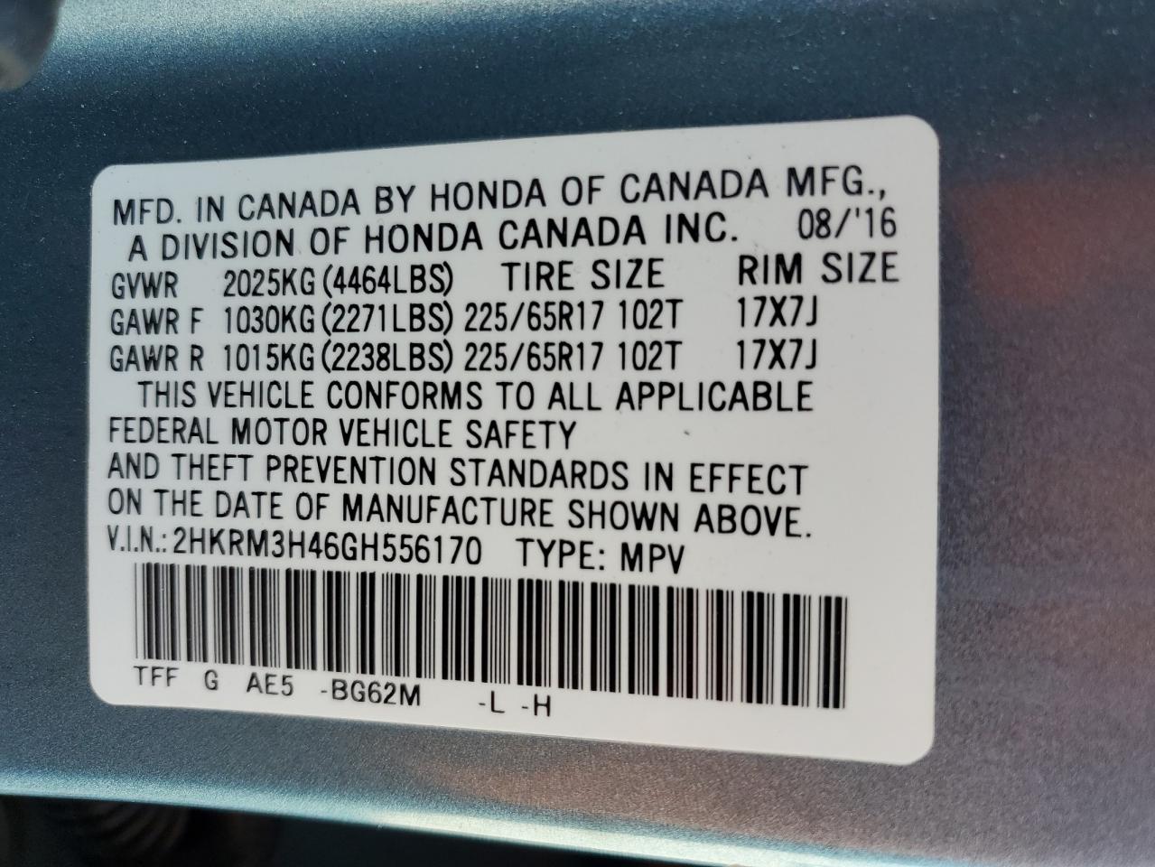 Honda Crv Se Image 12