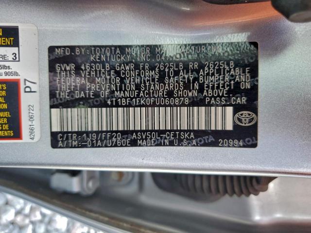 Toyota Camry Le Image 13