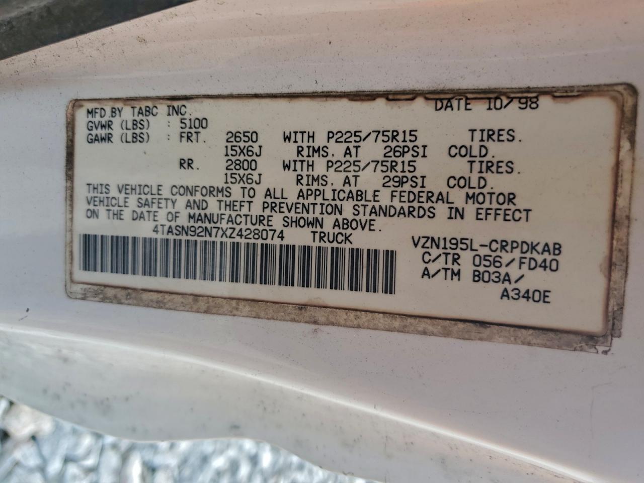 Toyota Tacoma Xtracab Prerunner Image 9