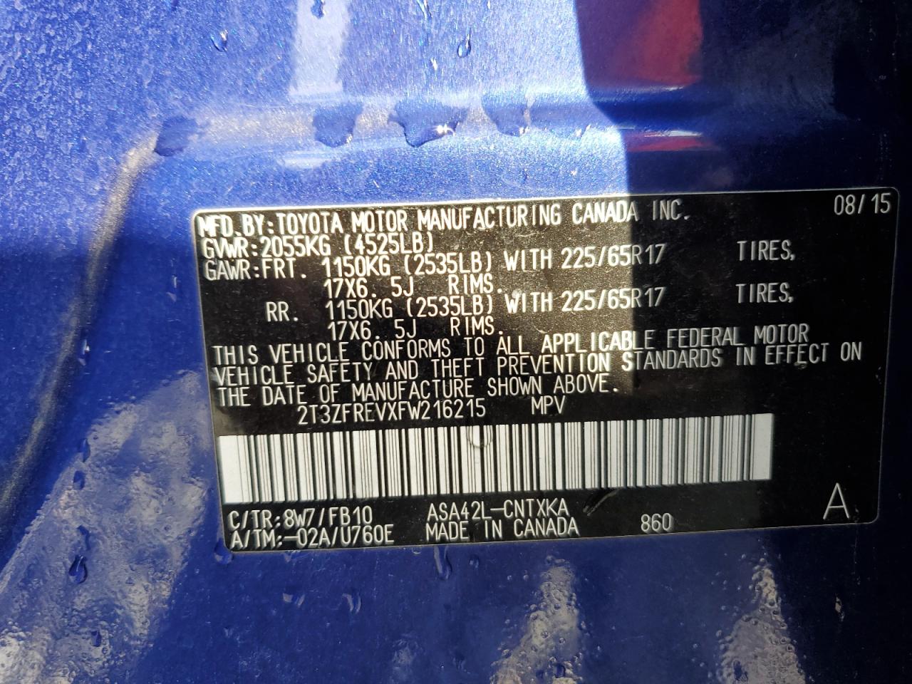 Toyota RAV4 Le Image 4