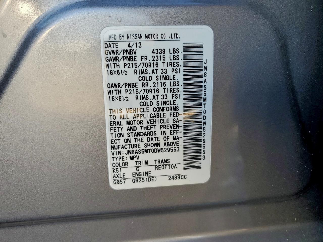 Nissan Rogue S Image 11