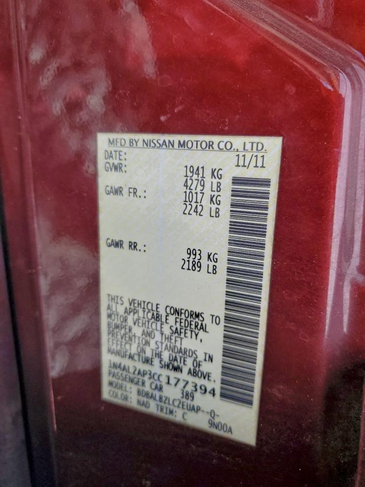 Nissan Altima Base Image 12