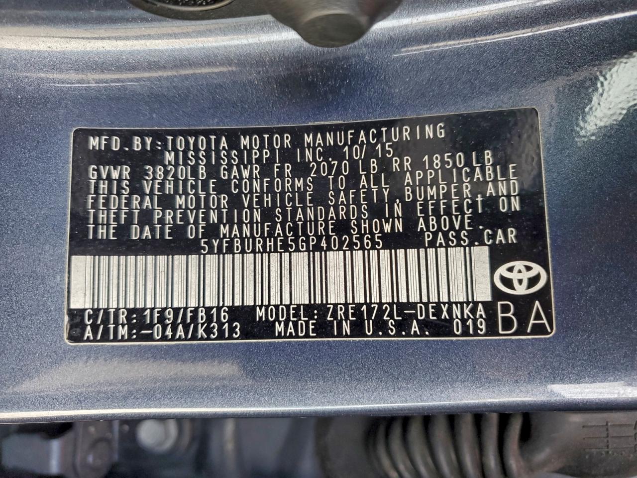 Toyota Corolla L Image 11