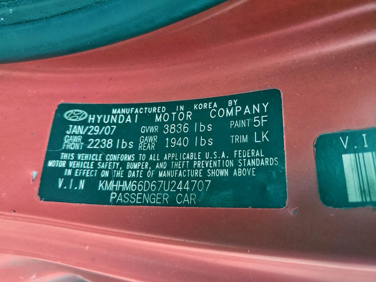 Hyundai Tiburon Gs Image 6