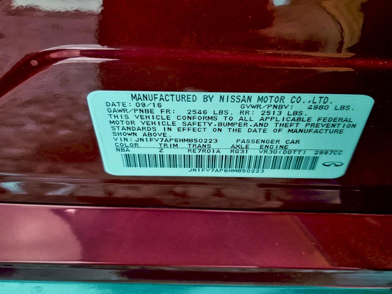 INFINITI Q50 Red Sport 400 Image 12