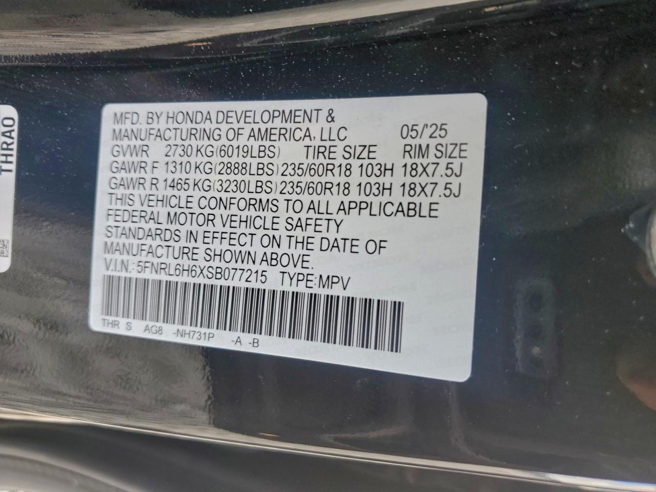 Honda Odyssey Exl Image 12