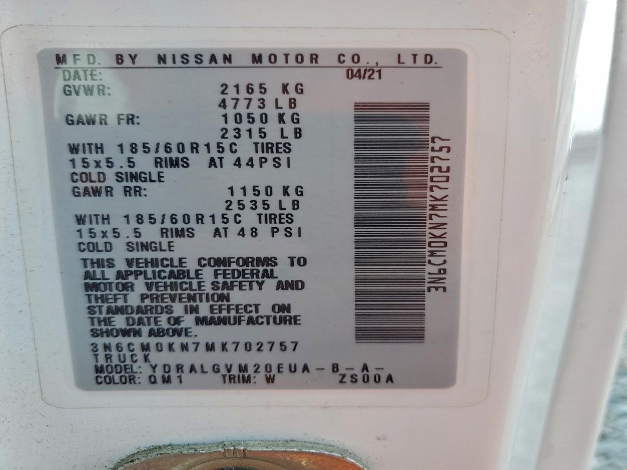 Nissan Nv 2.5s Image 14