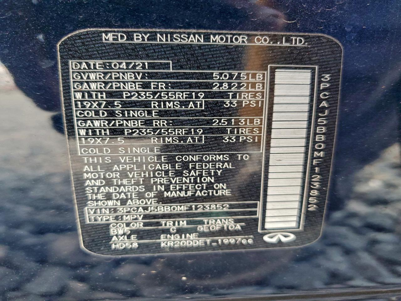 INFINITI Qx Luxe Image 9